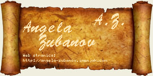 Angela Zubanov vizit kartica